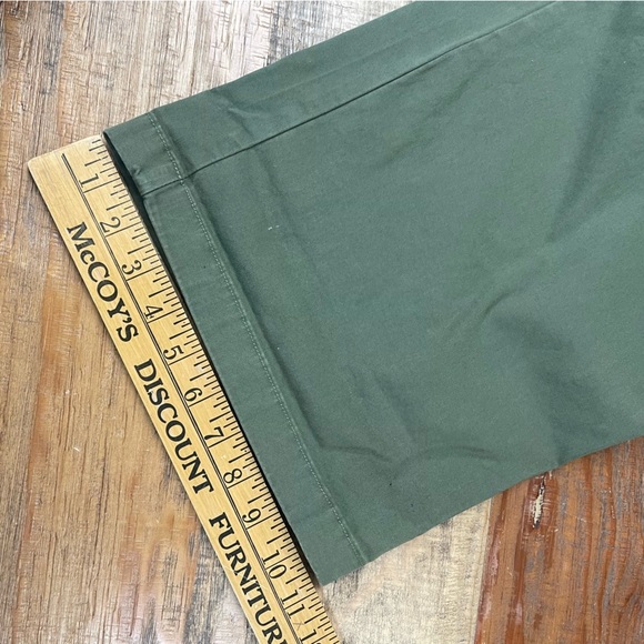 Gap Pants Womens 8 Pleated Wide Leg Khaki Olive Green Boho Hipster - Picture 7 of 13